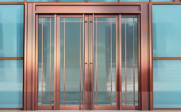 礼县玻璃地弹门